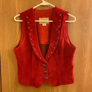 NEW FRONTIER Clothing Factory Faux Vest Sz M